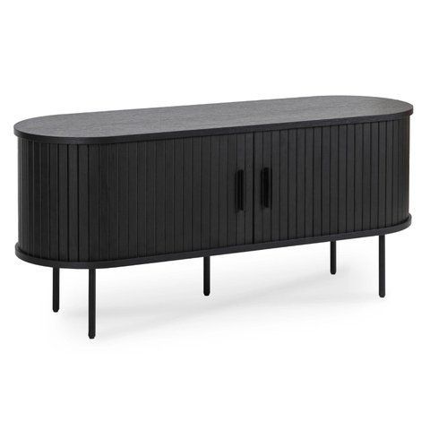 ТВ Тумба MEBEL ELITE TRISH 120 Чорний фотографія