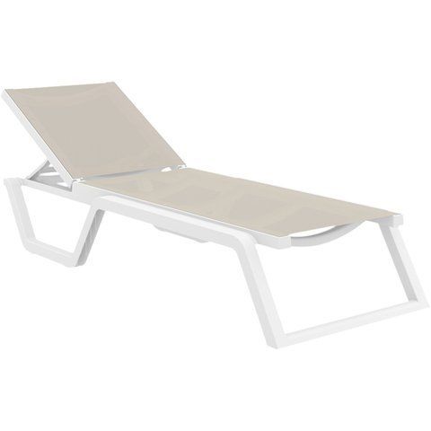 Шезлонг Siesta Onto Rio White Taupe