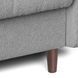 Диван розкладний MEBEL ELITE TIVOLI 198 см Сірий Букле