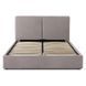 Кровать двуспальная MEBEL ELITE MARSYLIA 160x200 см Серая