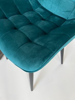 Стул LION Velvet Intarsio Темно-Бирюзовый фотография