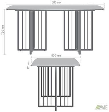 Стіл обідній Fellon AMF 160X80 ceramics Carrara bianco фотографія