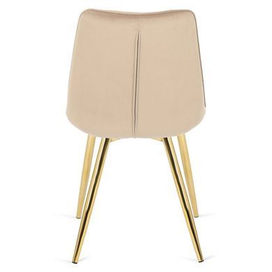 Стул бархатный MEBEL ELITE CARO Velvet Крем фотография
