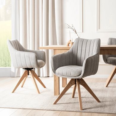 Стілець поворотний MEBEL ELITE LEMON Сірий фотографія