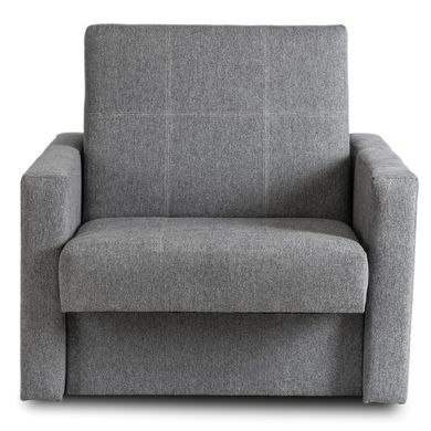 Набір з 2х розкладних крісел MEBEL ELITE MILAN 1, 98 см Сірий / тканина фотографія