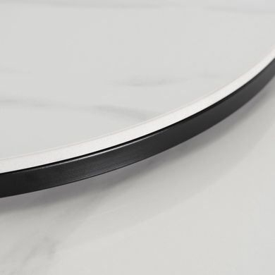 Набір журнальних столиків (2 шт) MEBEL ELITE JERRY Білий мармур / Чорний фотографія