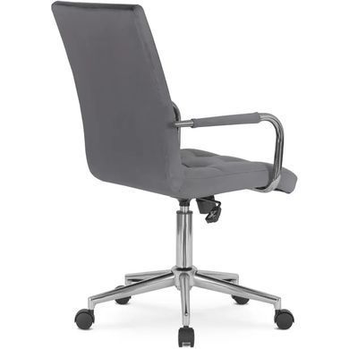 Стілець офісний поворотний MEBEL ELITE BOSTON Velvet, Сірий фотографія