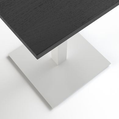 Стіл TETRA LIGHT Lovko 60x60 Білий / Чорний фотографія