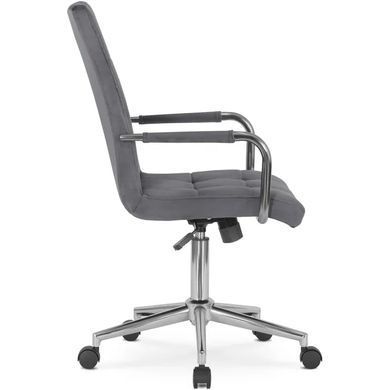 Стілець офісний поворотний MEBEL ELITE BOSTON Velvet, Сірий фотографія
