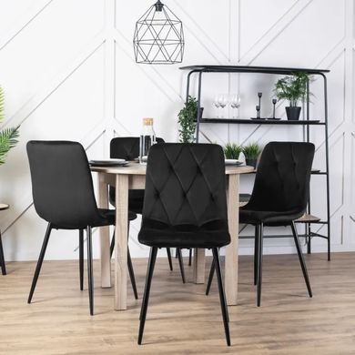 Стіл кухонний розкладний MEBEL ELITE HARRY 102(142)х102 см Дуб сонома фотографія