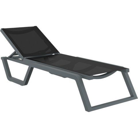 Шезлонг Siesta Onto Rio Dark Grey Black
