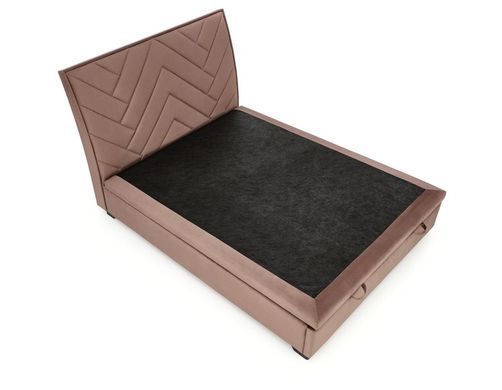 Ліжко CONTINENTAL 1 VELVET Halmar 160x200 Бежевый фотографія