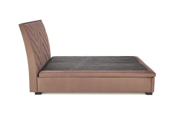 Ліжко CONTINENTAL 1 VELVET Halmar 160x200 Бежевый фотографія