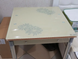 Стол Стеклянный GD-082 Signal 80(131)x80 Крем
