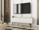 Тумба під телевізор Perfect Home Оро / Oro 2-дверна з чорними ніжками RTV135 MDF Білий фотографія