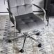 Стілець офісний поворотний MEBEL ELITE BOSTON Velvet, Сірий