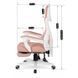 Стул офисный поворотный MEBEL ELITE BING Розовый/белый