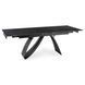 Стол раскладной MEBEL ELITE DEVON 160(220)х90 см Черный мрамор/черный