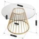 Стіл круглий MEBEL ELITE OLIVIER 120 см Прозорий