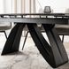 Стол раскладной MEBEL ELITE DEVON 160(220)х90 см Черный мрамор/черный