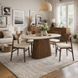 Стол MEBEL ELITE GIANNI 180х90 Травертин/Орех