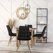 Стул бархатный MEBEL ELITE RODRI Velvet Черный / Натуральный