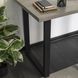 Стіл MEBEL ELITE ALTE MAX 130х65 см бетон / чорний
