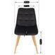 Стул бархатный MEBEL ELITE RODRI Velvet Черный / Натуральный