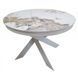 Стол раскладной MOON PANDORA Concepto 110(140)x110 Керамика Глянец Белый / Серый фотография