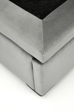 Ліжко CONTINENTAL 1 VELVET Halmar 160x200 Сірий фотографія