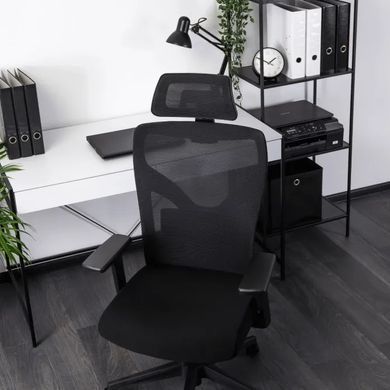 Стул офисный вращающийся MEBEL ELITE SPIRAL Черный фотография