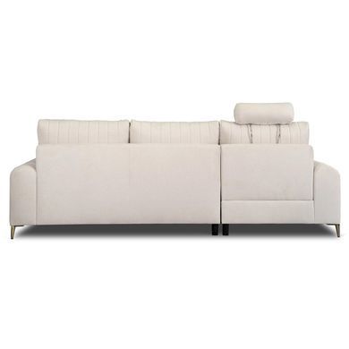 Кутовий диван MEBEL ELITE BILBAO 255 см Беж (лівий) фотографія