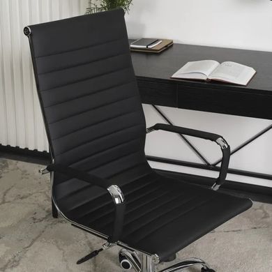 Стул офисный поворотный MEBEL ELITE FERNIS экокожа Черный фотография