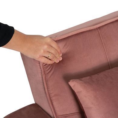 Крісло розкладне MEBEL ELITE SOLOR Velvet Рожевий фотографія
