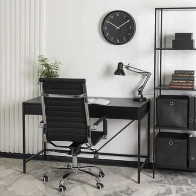 Стул офисный поворотный MEBEL ELITE FERNIS экокожа Черный фотография