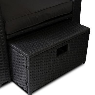 Комплект садових меблів MEBEL ELITE COLORADO Темно Сірий