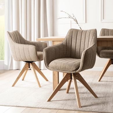 Стул поворотный MEBEL ELITE LEMON Бежевый фотография