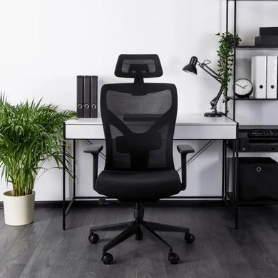 Стул офисный вращающийся MEBEL ELITE SPIRAL Черный фотография