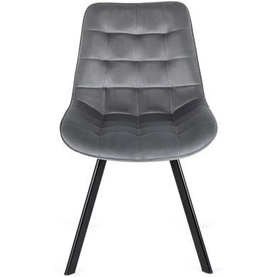 Стул бархатный MEBEL ELITE RICK Velvet Серый фотография