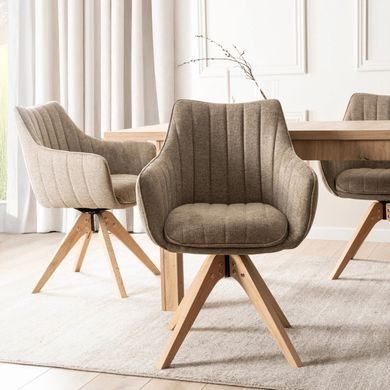 Стул поворотный MEBEL ELITE LEMON Бежевый фотография