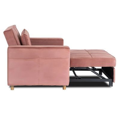 Крісло розкладне MEBEL ELITE SOLOR Velvet Рожевий фотографія