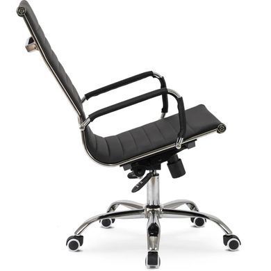 Стул офисный поворотный MEBEL ELITE FERNIS экокожа Черный фотография