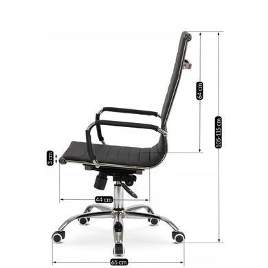 Стул офисный поворотный MEBEL ELITE FERNIS экокожа Черный фотография