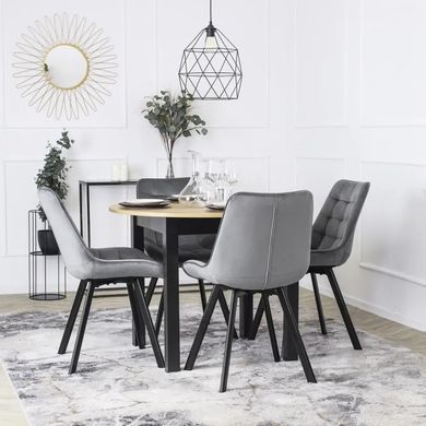 Стул бархатный MEBEL ELITE RICK Velvet Серый фотография