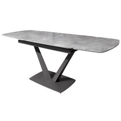 Стол раскладной ELVI GREY STONE Concepto 120(180)x80 Керамика Глянец Серый фотография