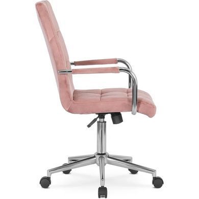 Стілець офісний поворотний MEBEL ELITE BOSTON Velvet, Рожевий фотографія