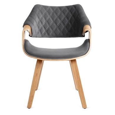 Стул бархатный MEBEL ELITE LUISE Velvet Серый фотография