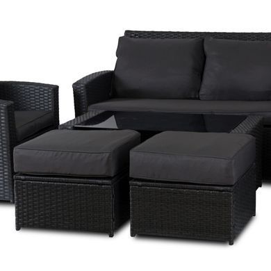 Комплект садових меблів MEBEL ELITE COLORADO Темно Сірий