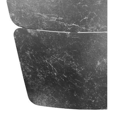 Стіл розкладний ELVI BLACK MARBLE Concepto 120(180)x80 Кераміка Матовий Чорний фотографія