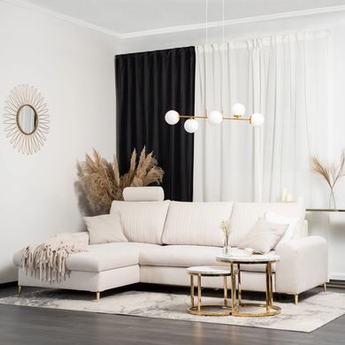 Кутовий диван MEBEL ELITE BILBAO 255 см Беж (лівий) фотографія